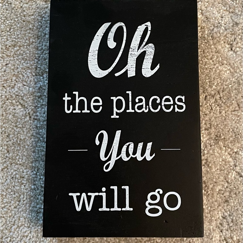Black and White Inspirational Word Art
